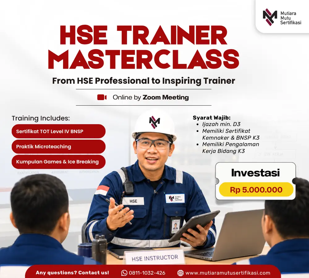 HSE Trainer Masterclass + TOT Level IV BNSP