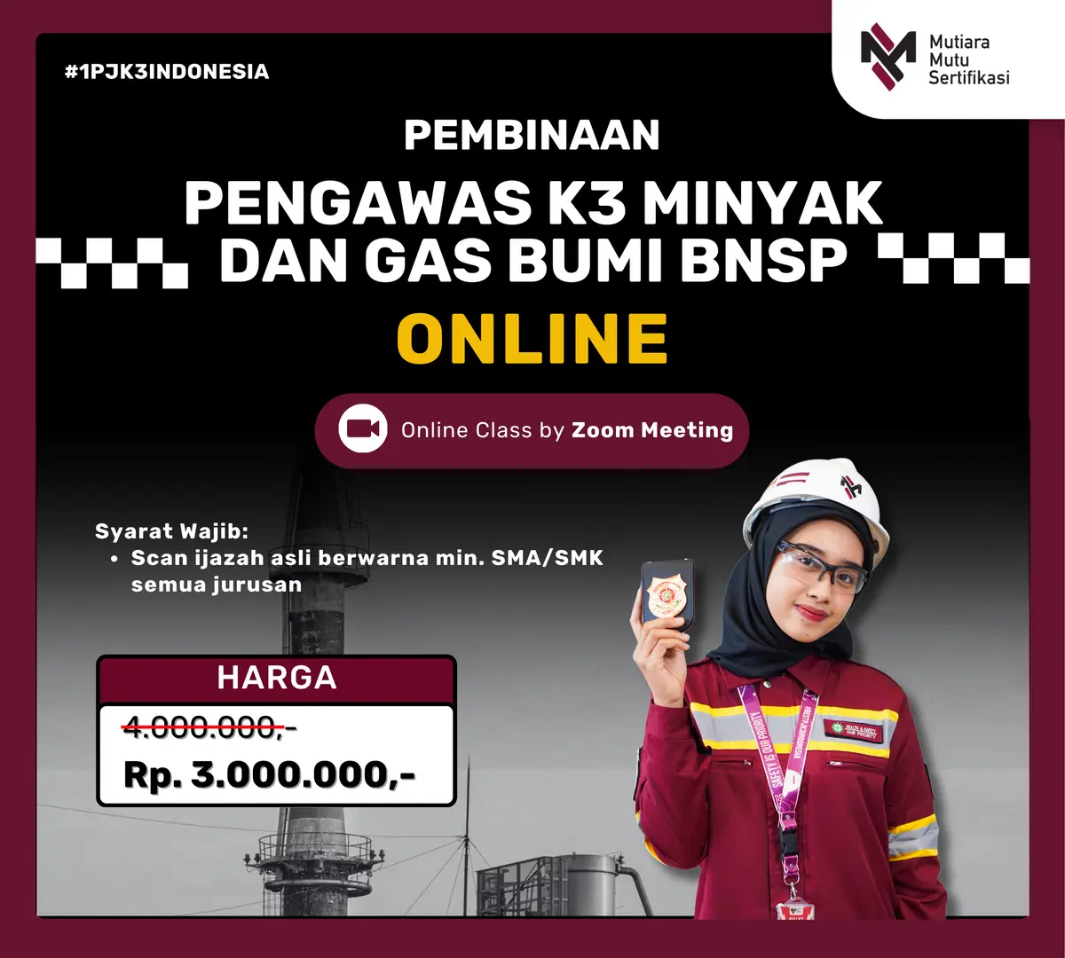 PENGAWAS K3 MINYAK DAN GAS BUMI BNSP