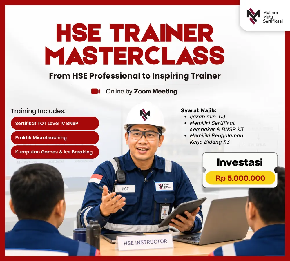 ToT Level BNSP 4 + HSE Trainer Masterclass