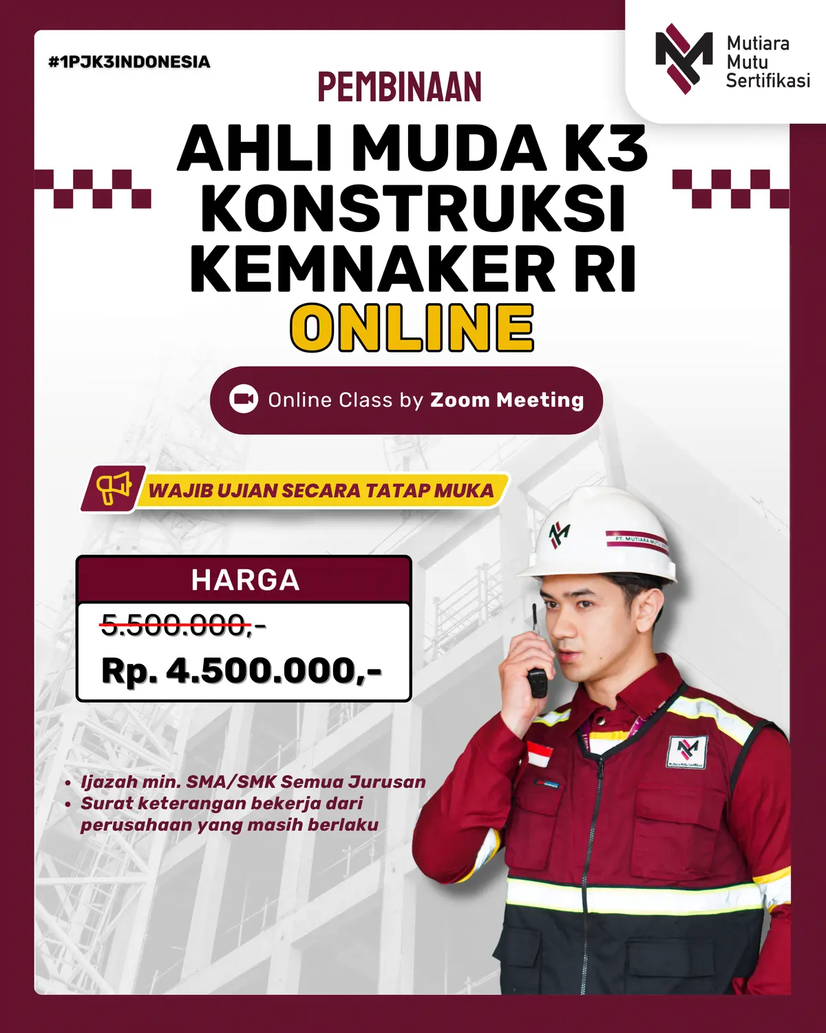 AHLI MUDA K3 KONSTRUKSI ONLINE