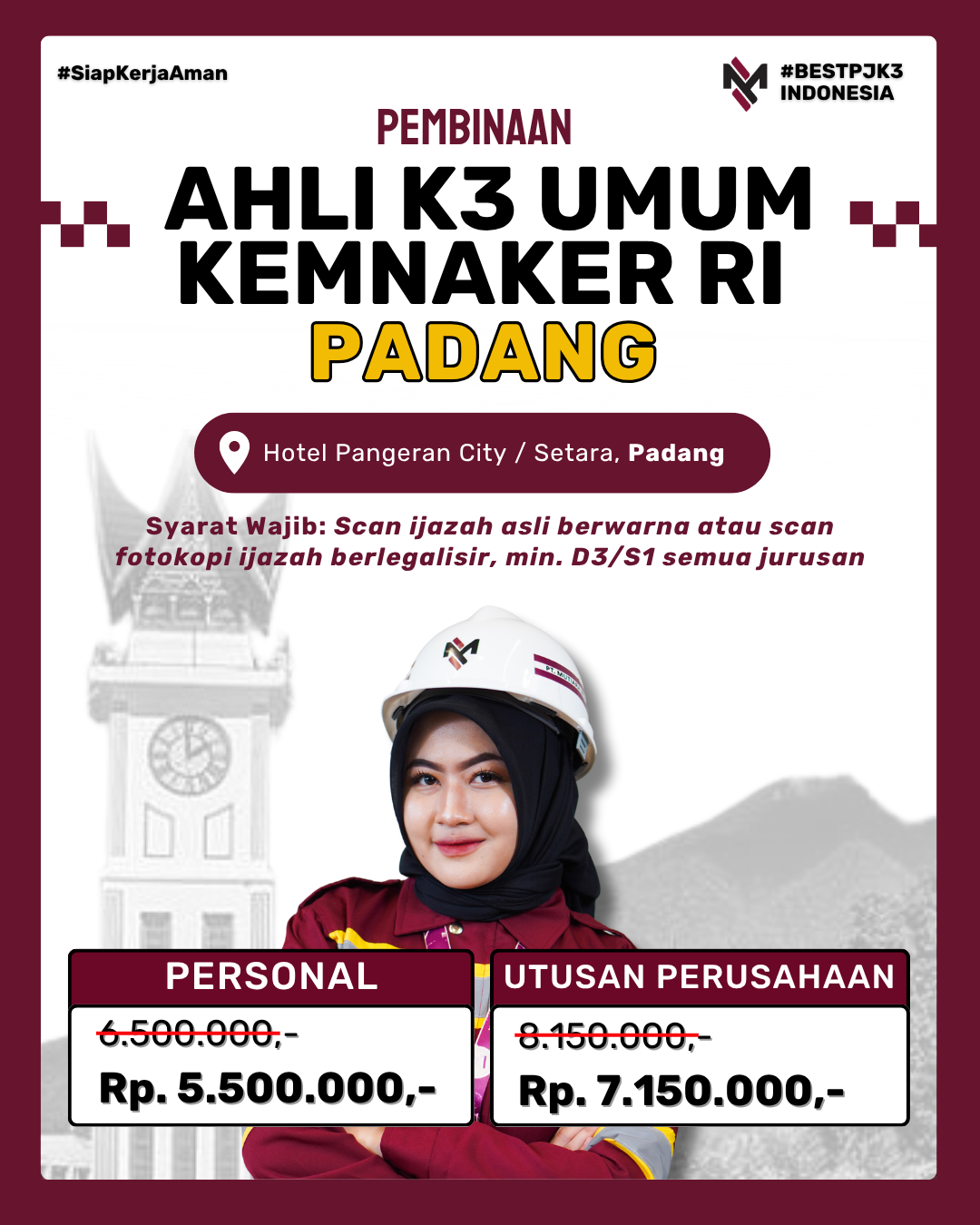 AK3U PADANG KEMNAKER