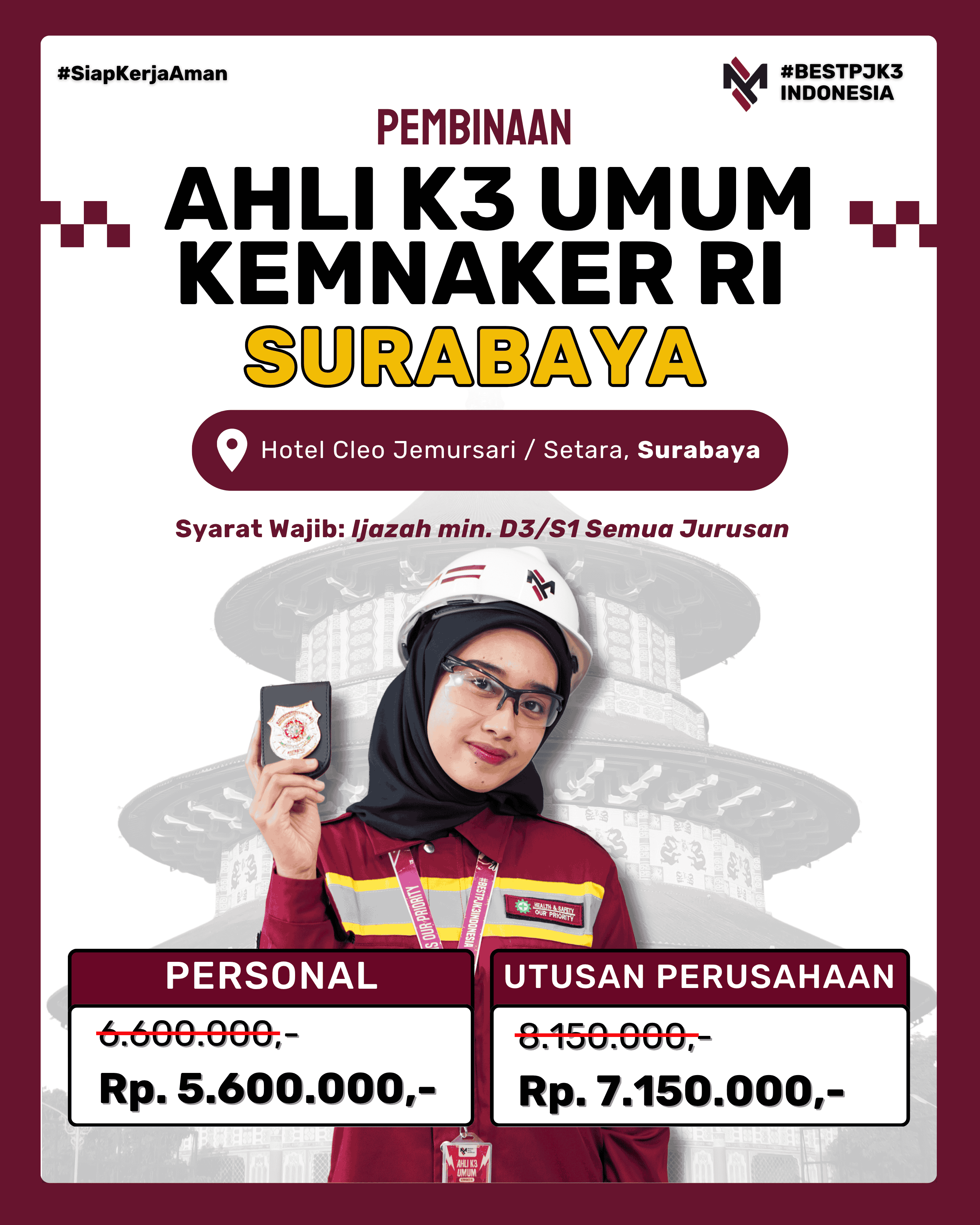 AK3U KEMNAKER SURABAYA