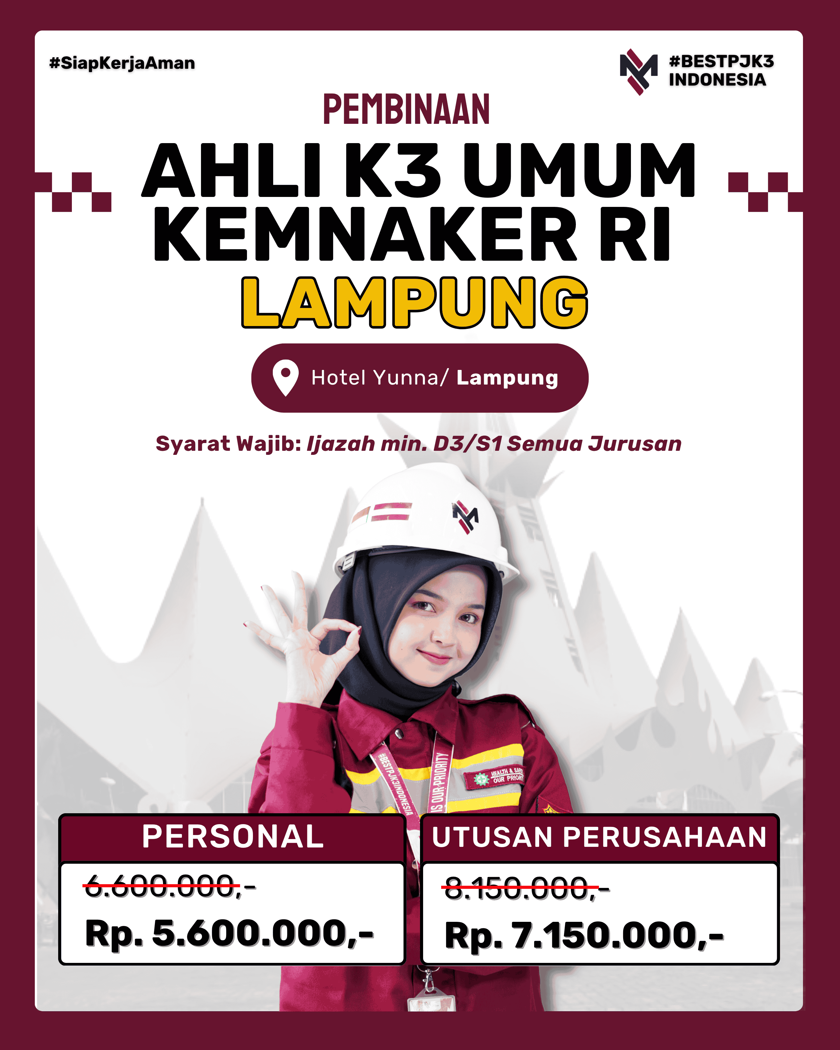 AK3U LAMPUNG KEMNAKER