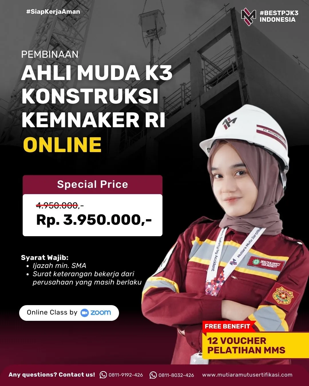 AHLI K3 KONSTRUKSI ONLINE