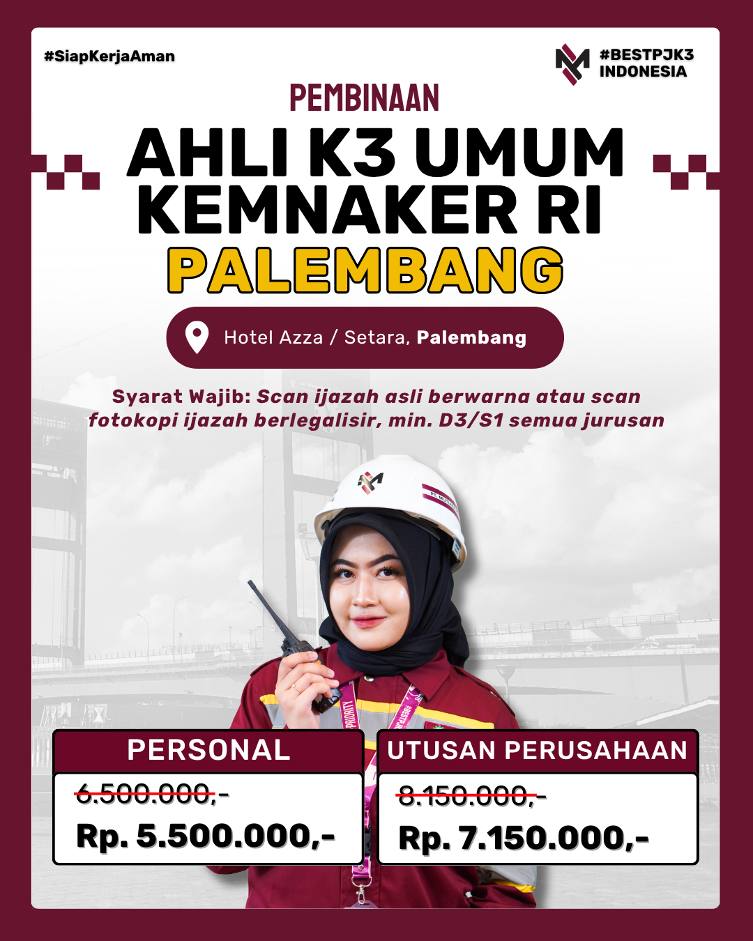 AK3U KEMNAKER PALEMBANG
