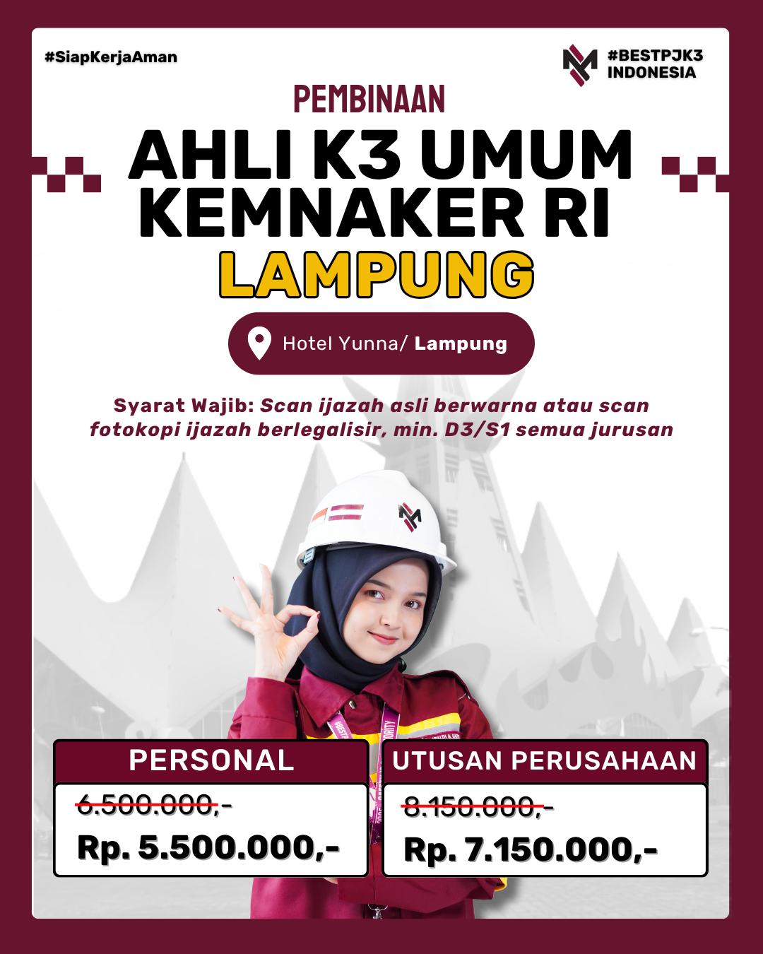 AK3U LAMPUNG KEMNAKER