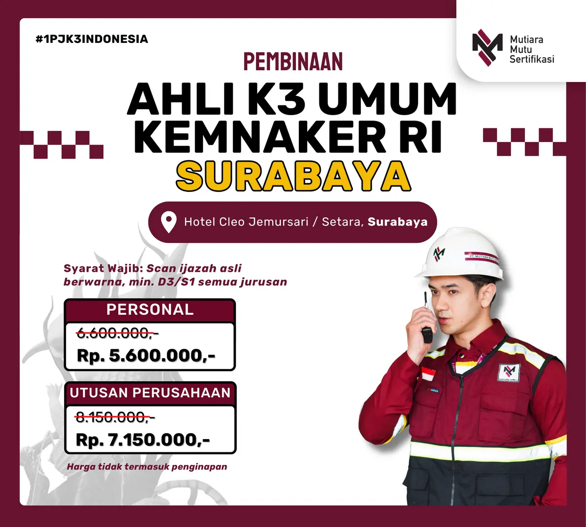 AK3U KEMNAKER SURABAYA
