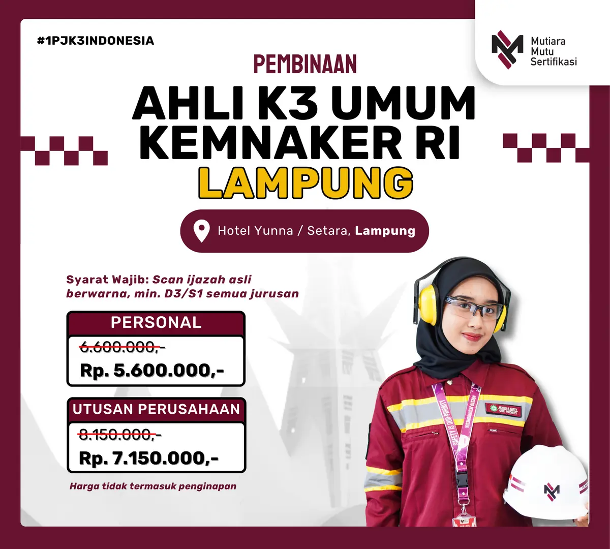 AK3U LAMPUNG KEMNAKER