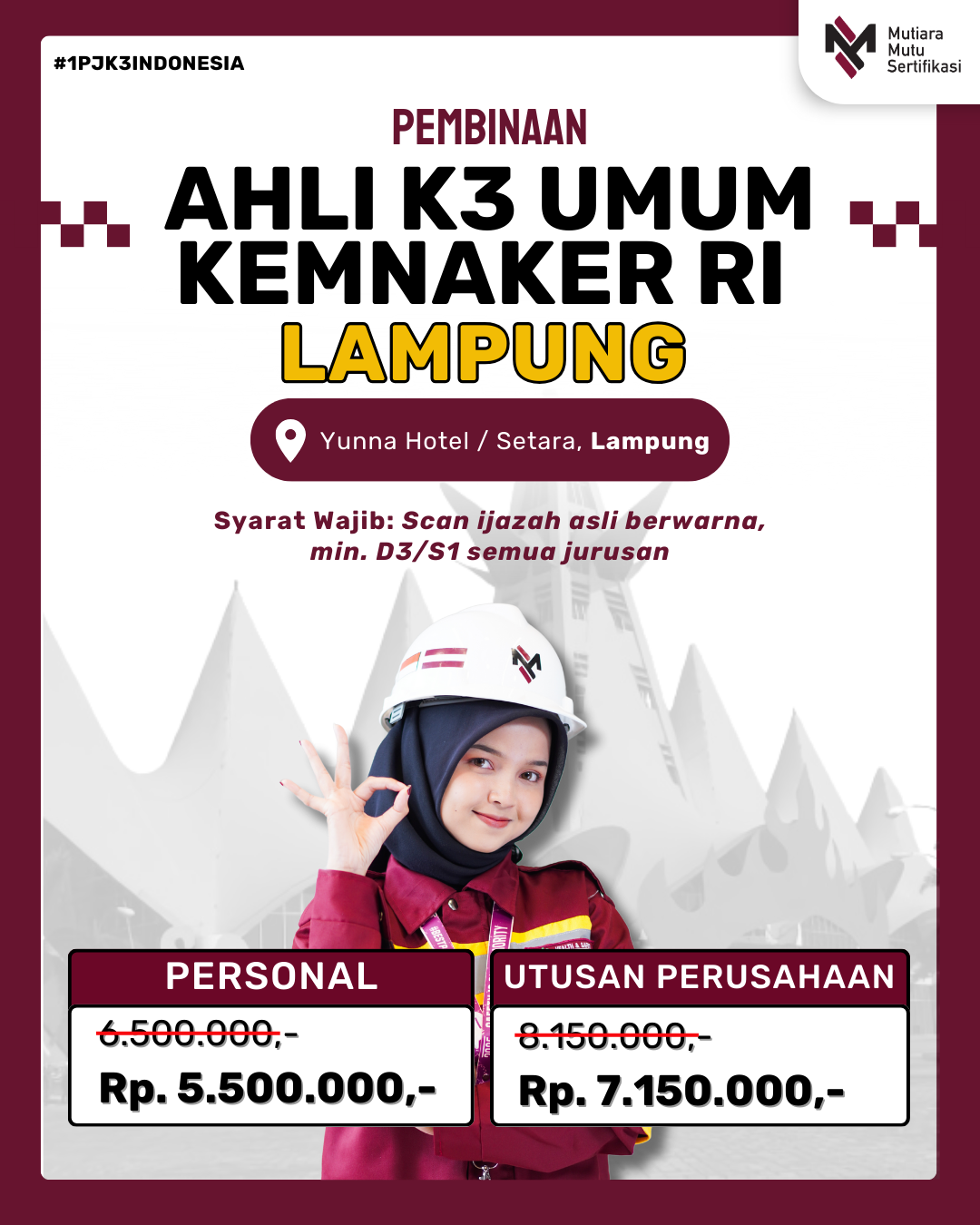 AK3U LAMPUNG KEMNAKER