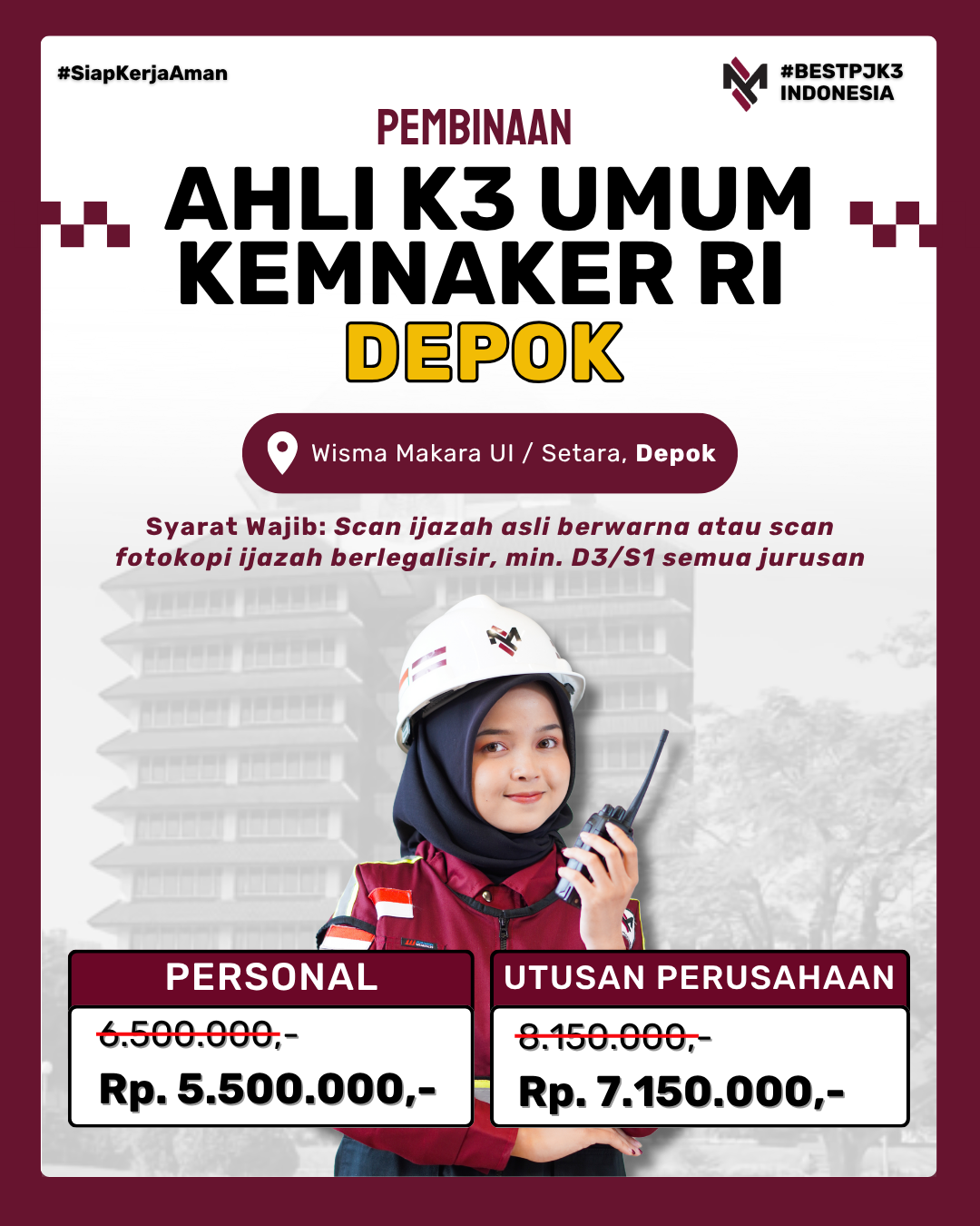 AK3U KEMNAKER DEPOK