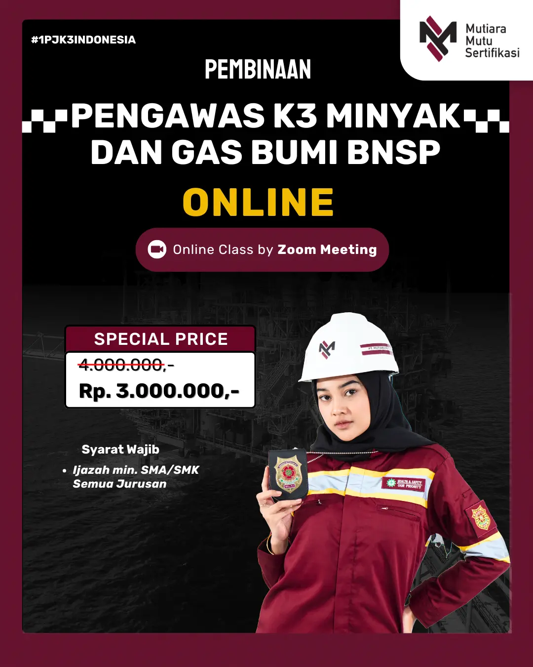 PENGAWAS K3 MINYAK DAN GAS BUMI BNSP