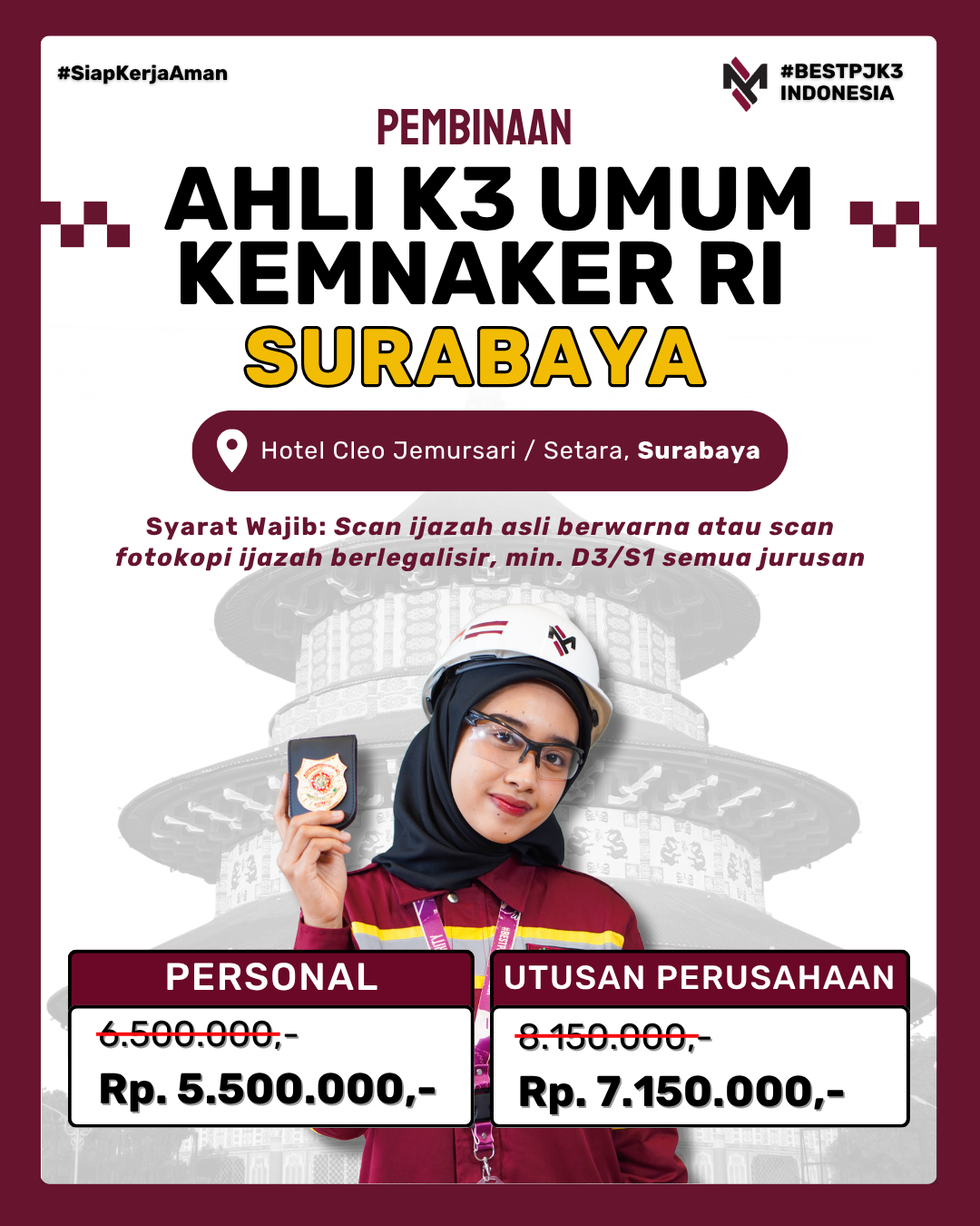 AK3U KEMNAKER SURABAYA