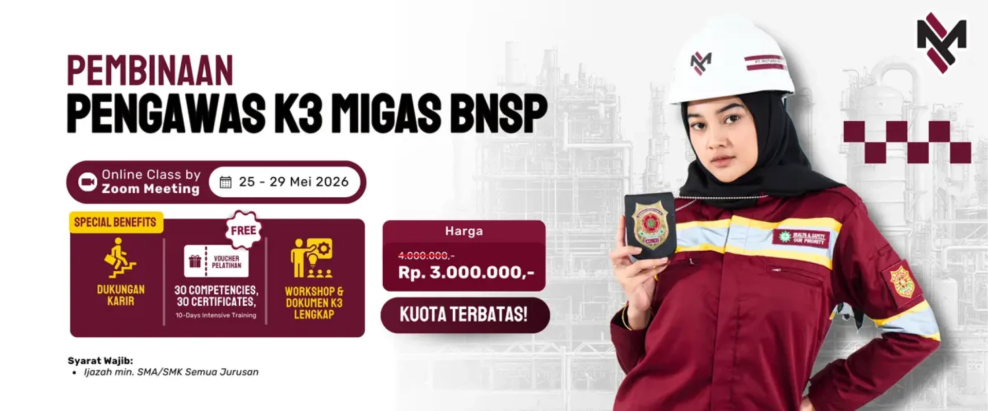 Pembinaan Pengawas K3 Migas BNSP