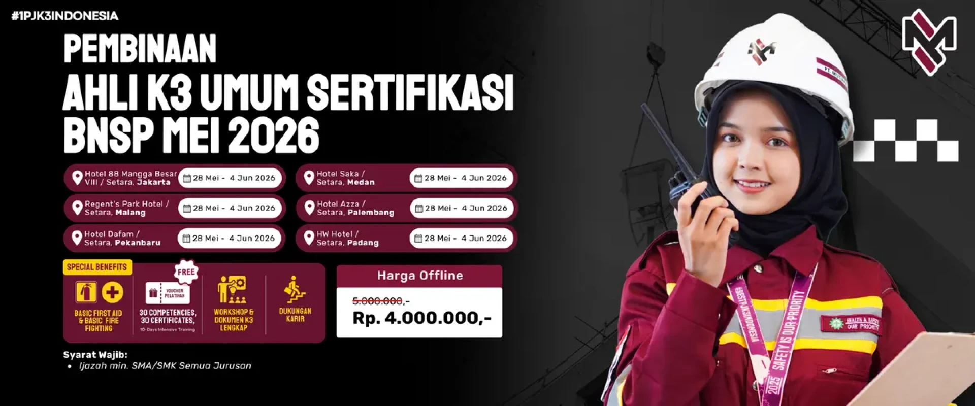 Pelatihan Ak3u BNSP (28 Mei - 04 Juni 2026)