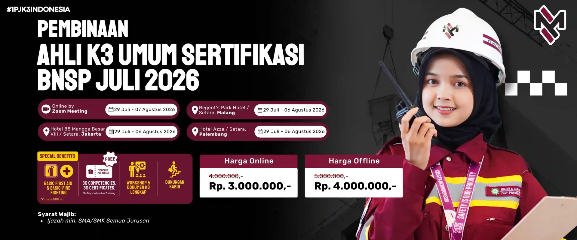 ak3u bnsp 29 juli