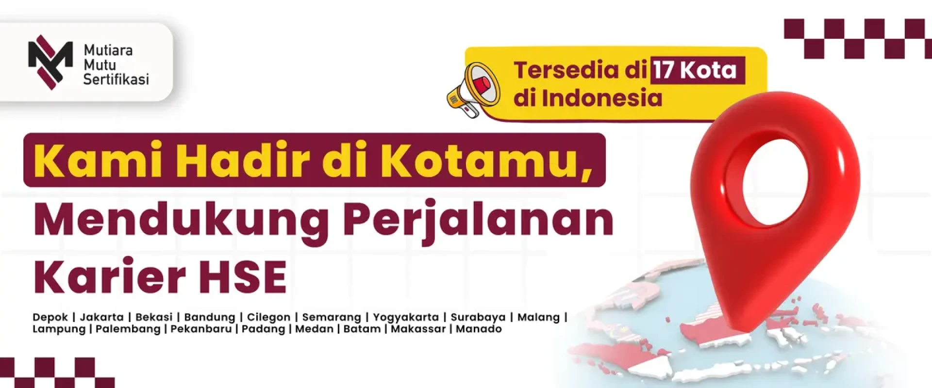 Hadir di 17 kota